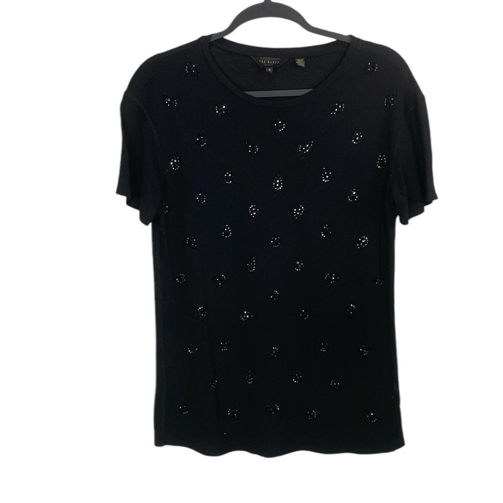 Ted Baker black rhinestone top